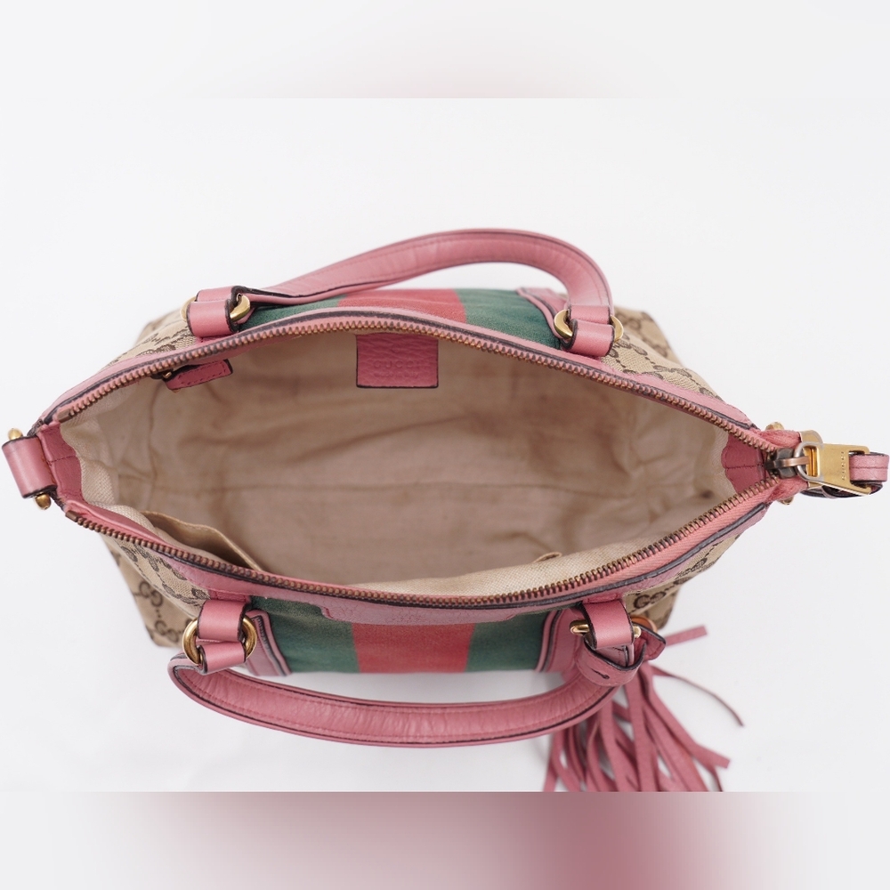Gucci Pink and Beige Tote Bag - Picture 15 of 16